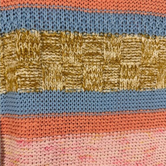 ANTHROPOLOGIE STRIPED TEXTURED CARDI OS NWT PINK COMBO - Picture 9 of 9